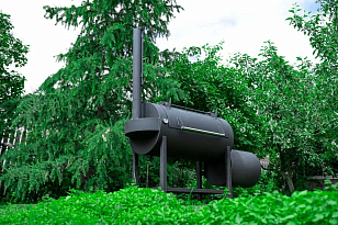 Смокер офсетный Asteroid smokers A340 для приготовления пищи Смокер офсетный Asteroid smokers A340 для сада
