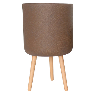 Кашпо Idealist Lite Урбан напольное круглое с подставкой D63 Цвет: кофе для сада и загородного дома Кашпо Idealist Lite Урбан напольное круглое с подставкой D63 Цвет: кофе, уличное оборудование