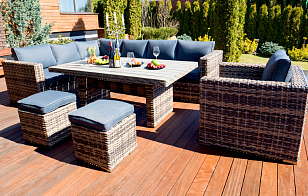 Комплект мебели из искусственного ротанга Lite Sanremo для дачи Комплект мебели из искусственного ротанга Lite Sanremo, садовая мебель