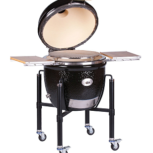 керамический гриль monolith le chef pro 2.0 black на ножках для приготовления пищи Керамический гриль Monolith Le Chef PRO 2.0 Black на ножках