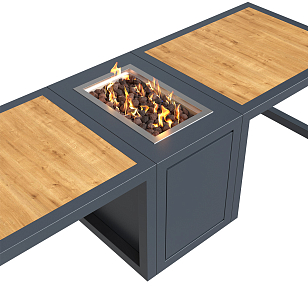 Стол-камин Kaminex Катла для сада и загородного дома Стол-камин Kaminex Катла, уличное оборудование