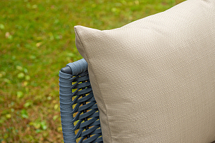 Лаунж-зона 4SIS Фиджи 5-местная, каркас темно-серый, роуп синий для дачи Лаунж-зона 4SIS Фиджи 5-местная, каркас темно-серый, роуп синий, садовая мебель