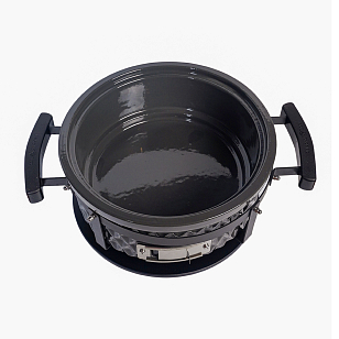 Настольный керамический гриль Diamond Egg Tabletop Grill Цвет: серый для приготовления пищи Настольный керамический гриль Diamond Egg Tabletop Grill Цвет: серый для сада