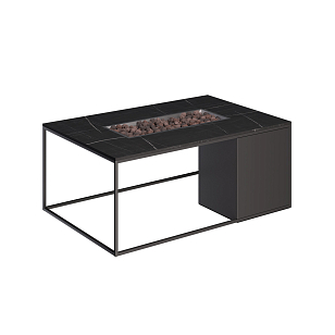 Стол-камин Kaminex Лаки Черный для сада и загородного дома Стол-камин Kaminex Лаки Черный, уличное оборудование