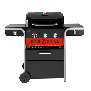 Угольный + Газовый гриль Char-Broil Gas2Coal Hybrid 3B для приготовления пищи угольный + газовый гриль char-broil gas2coal hybrid 3b