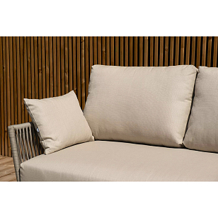 Лаунж-зона 4SIS Форли 4-местная, каркас светло-серый, роуп серо-коричневый для дачи Лаунж-зона 4SIS Форли 4-местная, каркас светло-серый, роуп серо-коричневый, садовая мебель