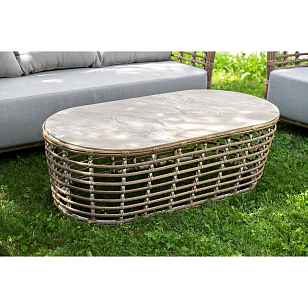 Лаунж-зона 4SIS Валенсия, цвет соломенный для дачи Лаунж-зона 4SIS Валенсия, цвет соломенный, садовая мебель