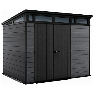 Пластиковый сарай Keter Cortina 9х7 серый для сада и загородного дома Пластиковый сарай Keter Cortina 9х7 серый, уличное оборудование