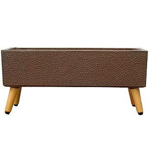 Кашпо Idealist Lite Урбан напольное прямоугольное с подставкой 65 Цвет: кофе для сада и загородного дома Кашпо Idealist Lite Урбан напольное прямоугольное с подставкой 65 Цвет: кофе, уличное оборудование