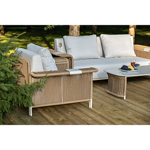 Лаунж-зона 4SIS Мальдивы, цвет соломенный для дачи Лаунж-зона 4SIS Мальдивы, цвет соломенный, садовая мебель