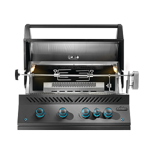 Встраиваемый газовый гриль Napoleon BIG-32 черный для приготовления пищи Встраиваемый газовый гриль Napoleon BIG-32 черный для сада