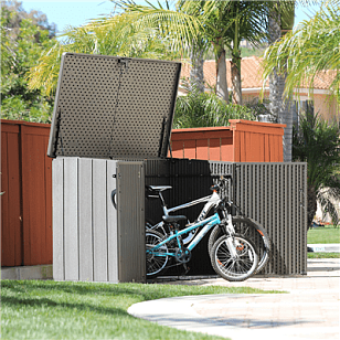 Пластиковый сарай Lifetime WoodLook 2100 л для сада и загородного дома Пластиковый сарай Lifetime WoodLook 2100 л, уличное оборудование