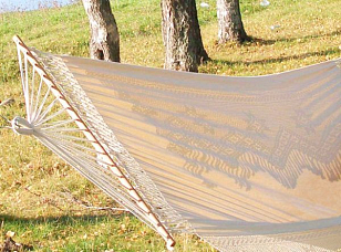 Гамак двухместный Lite Tulip белый для отдыха за городом Гамак двухместный Lite Tulip белый для хобби и пикника