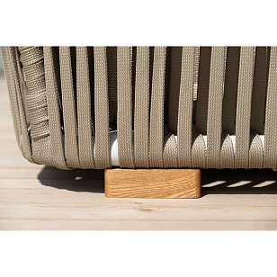 Лаунж-зона 4SIS Форли 4-местная, каркас светло-серый, роуп серо-коричневый для дачи Лаунж-зона 4SIS Форли 4-местная, каркас светло-серый, роуп серо-коричневый, садовая мебель