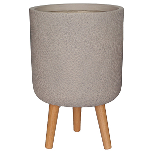 Кашпо Idealist Lite Урбан напольное круглое с подставкой D46 Цвет: серо-коричневый для сада и загородного дома Кашпо Idealist Lite Урбан напольное круглое с подставкой D46 Цвет: серо-коричневый, уличное оборудование