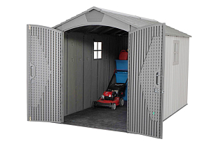 Пластиковый сарай Lifetime WoodLook 7 х 12 для сада и загородного дома Пластиковый сарай Lifetime WoodLook 7 х 12, уличное оборудование