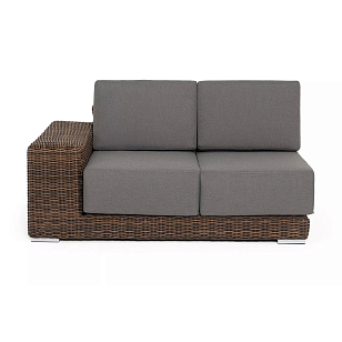 Модуль диванный правый 4SIS Капри, цвет коричневый для дачи Модуль диванный правый 4SIS Капри, цвет коричневый, садовая мебель