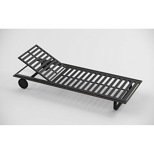 Шезлонг Gardenini Premium Hacienda S Карбон / Темно-серый для дачи Шезлонг Gardenini Premium Hacienda S Карбон / Темно-серый, садовая мебель