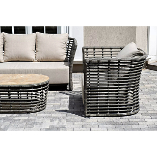 Лаунж-зона 4SIS Валенсия, цвет серый для дачи Лаунж-зона 4SIS Валенсия, цвет серый, садовая мебель