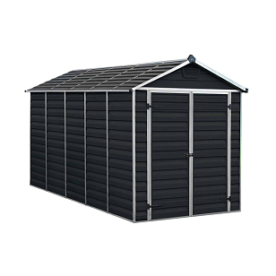 Сарай из поликарбоната Palram Skylight 6x12 Dark Grey для сада и загородного дома Сарай из поликарбоната Palram Skylight 6x12 Dark Grey, уличное оборудование