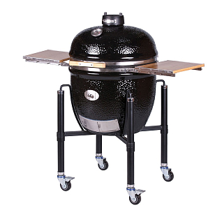 керамический гриль monolith le chef pro 2.0 black на ножках для приготовления пищи Керамический гриль Monolith Le Chef PRO 2.0 Black на ножках