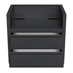 Тумба-основание гриля BULL Angus с 2-мя выдвижными ящиками Черная для приготовления пищи Тумба-основание гриля BULL Angus с 2-мя выдвижными ящиками Черная для сада