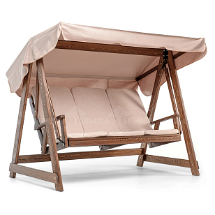 Качели Semka Floresta cappuccino лиственница для дачи Качели Semka Floresta cappuccino лиственница, садовая мебель