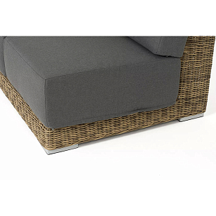 Модуль диванный правый 4SIS Капри, цвет соломенный для дачи Модуль диванный правый 4SIS Капри, цвет соломенный, садовая мебель