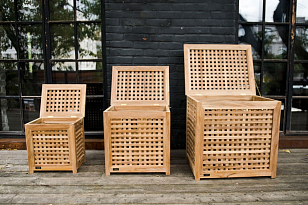 Большая корзина для белья 4SIS Валенза для дачи Большая корзина для белья 4SIS Валенза, садовая мебель