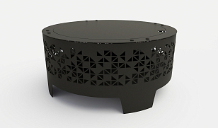 Уличный очаг Grey Stone Flamm Trigon для сада и загородного дома Уличный очаг Grey Stone Flamm Trigon, уличное оборудование