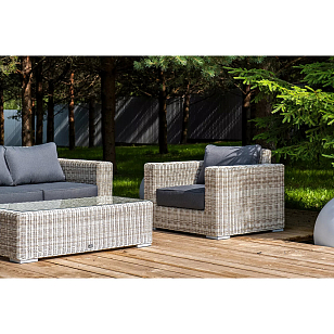 Лаунж-зона 4SIS Боно, цвет бежевый для дачи Лаунж-зона 4SIS Боно, цвет бежевый, садовая мебель