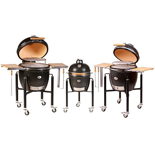 керамический гриль monolith le chef pro 2.0 black на ножках для приготовления пищи Керамический гриль Monolith Le Chef PRO 2.0 Black на ножках