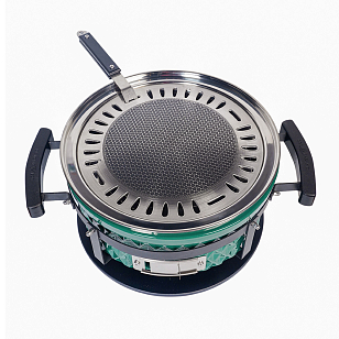 Настольный керамический гриль Diamond Egg Tabletop Grill Цвет: зеленый для приготовления пищи Настольный керамический гриль Diamond Egg Tabletop Grill Цвет: зеленый для сада