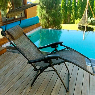 Уличный шезлонг Lite ZD-1 для дачи Уличный шезлонг Lite ZD-1, садовая мебель