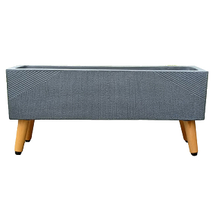 Кашпо Idealist Lite Урбан напольное прямоугольное с подставкой 65 Цвет: антрацит для сада и загородного дома Кашпо Idealist Lite Урбан напольное прямоугольное с подставкой 65 Цвет: антрацит, уличное оборудование