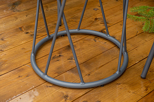 Кофейный комплект Марокко, цвет темно-серый для дачи Кофейный комплект Марокко, цвет темно-серый, садовая мебель