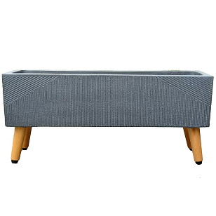 Кашпо Idealist Lite Урбан напольное прямоугольное с подставкой 58 Цвет: антрацит для сада и загородного дома Кашпо Idealist Lite Урбан напольное прямоугольное с подставкой 58 Цвет: антрацит, уличное оборудование