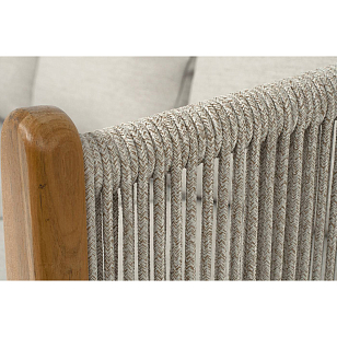 Диван 4SIS Сидней 3-местный, каркас бежевый, роуп бежевый, ткань бежевая для дачи Диван 4SIS Сидней 3-местный, каркас бежевый, роуп бежевый, ткань бежевая, садовая мебель