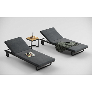 Шезлонг Gardenini Premium Hacienda Карбон / Темно-серый для дачи Шезлонг Gardenini Premium Hacienda Карбон / Темно-серый, садовая мебель