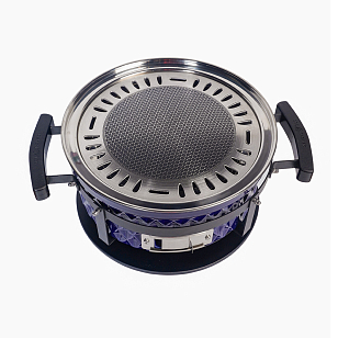 Настольный керамический гриль Diamond Egg Tabletop Grill Цвет: синий для приготовления пищи Настольный керамический гриль Diamond Egg Tabletop Grill Цвет: синий для сада