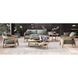 Диван из тика 2-х местный Joygarden Vento для дачи Диван из тика 2-х местный Joygarden Vento, садовая мебель