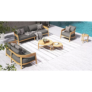 Диван из тика 2-х местный Joygarden Vento для дачи Диван из тика 2-х местный Joygarden Vento, садовая мебель