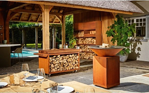 Мобильный разделочный столик OFYR 135 для приготовления пищи Мобильный разделочный столик OFYR 135 для сада