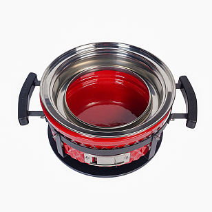 Настольный керамический гриль Diamond Egg Tabletop Grill Цвет: красный для приготовления пищи Настольный керамический гриль Diamond Egg Tabletop Grill Цвет: красный для сада