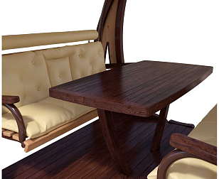 Качели садовые Leda Валенсия X2 Премиум (лиственница) для дачи Качели садовые Leda Валенсия X2 Премиум (лиственница), садовая мебель