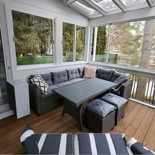 Комплект мебели из искусственного ротанга Lite Fassa Grey для дачи Комплект мебели из искусственного ротанга Lite Fassa Grey, садовая мебель