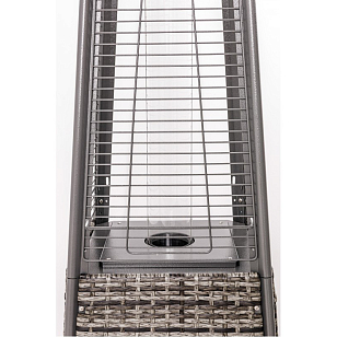 Уличный газовый обогреватель Stalleh Pyramid X4 Rattan Grey для сада и загородного дома Уличный газовый обогреватель Stalleh Pyramid X4 Rattan Grey, уличное оборудование
