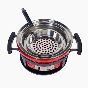 Настольный керамический гриль Diamond Egg Tabletop Grill Цвет: красный для приготовления пищи Настольный керамический гриль Diamond Egg Tabletop Grill Цвет: красный для сада