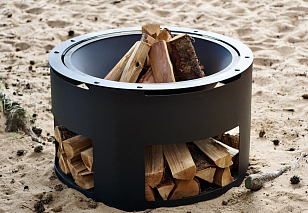 Уличный очаг Grey Stone Fuego Wood для сада и загородного дома Уличный очаг Grey Stone Fuego Wood, уличное оборудование