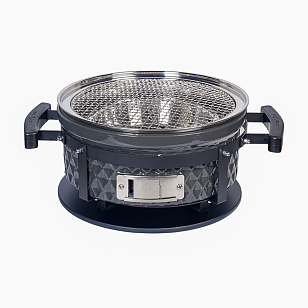 Настольный керамический гриль Diamond Egg Tabletop Grill Цвет: серый для приготовления пищи Настольный керамический гриль Diamond Egg Tabletop Grill Цвет: серый для сада